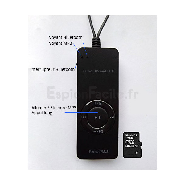 Kit oreillette espion bluetooth